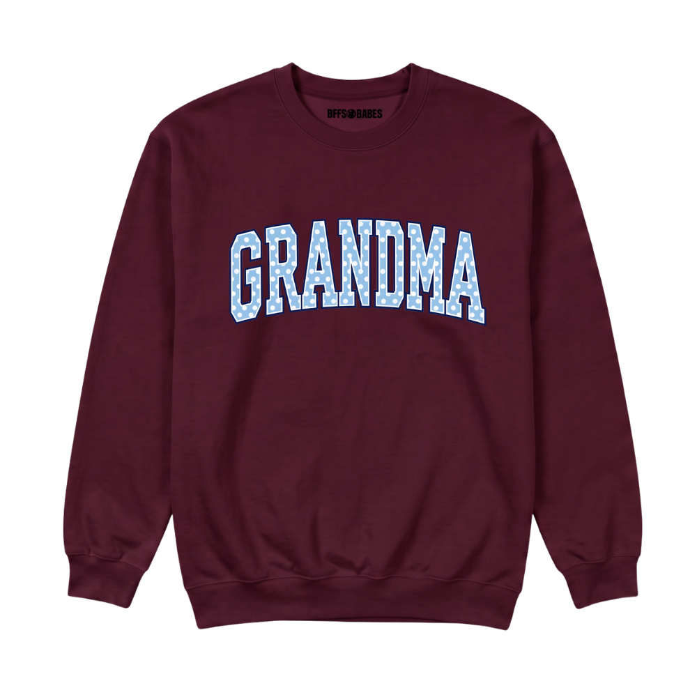 GRANDMA ♡ polka dot printed sweatshirt