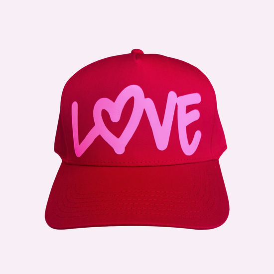 BIG LOVE ♡ printed baseball hat