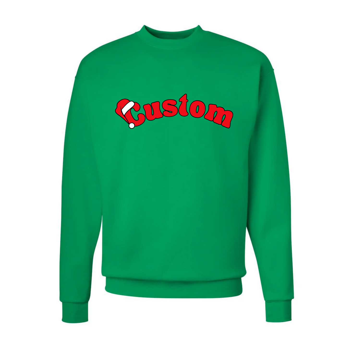 CUSTOM SANTA HAT ♡ personalized printed sweatshirt