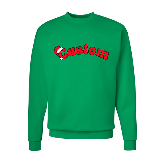 CUSTOM SANTA HAT ♡ personalized printed sweatshirt