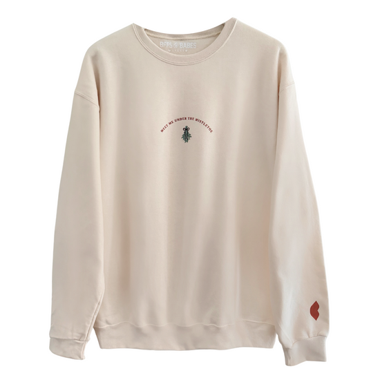 MISTLETOE ♡ holiday junkie x ivory sweatshirt
