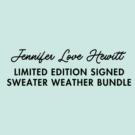 SIGNED SWEATER WEATHER BUNDLE ♡ holiday junkie sweatshirt, hat, keychain & card bundle