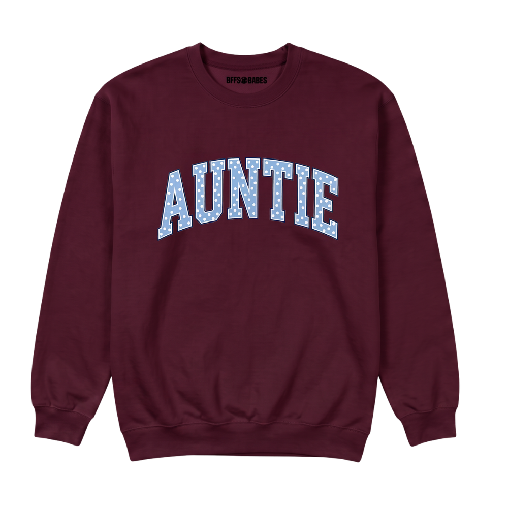 AUNTIE ♡ polka dot printed sweatshirt