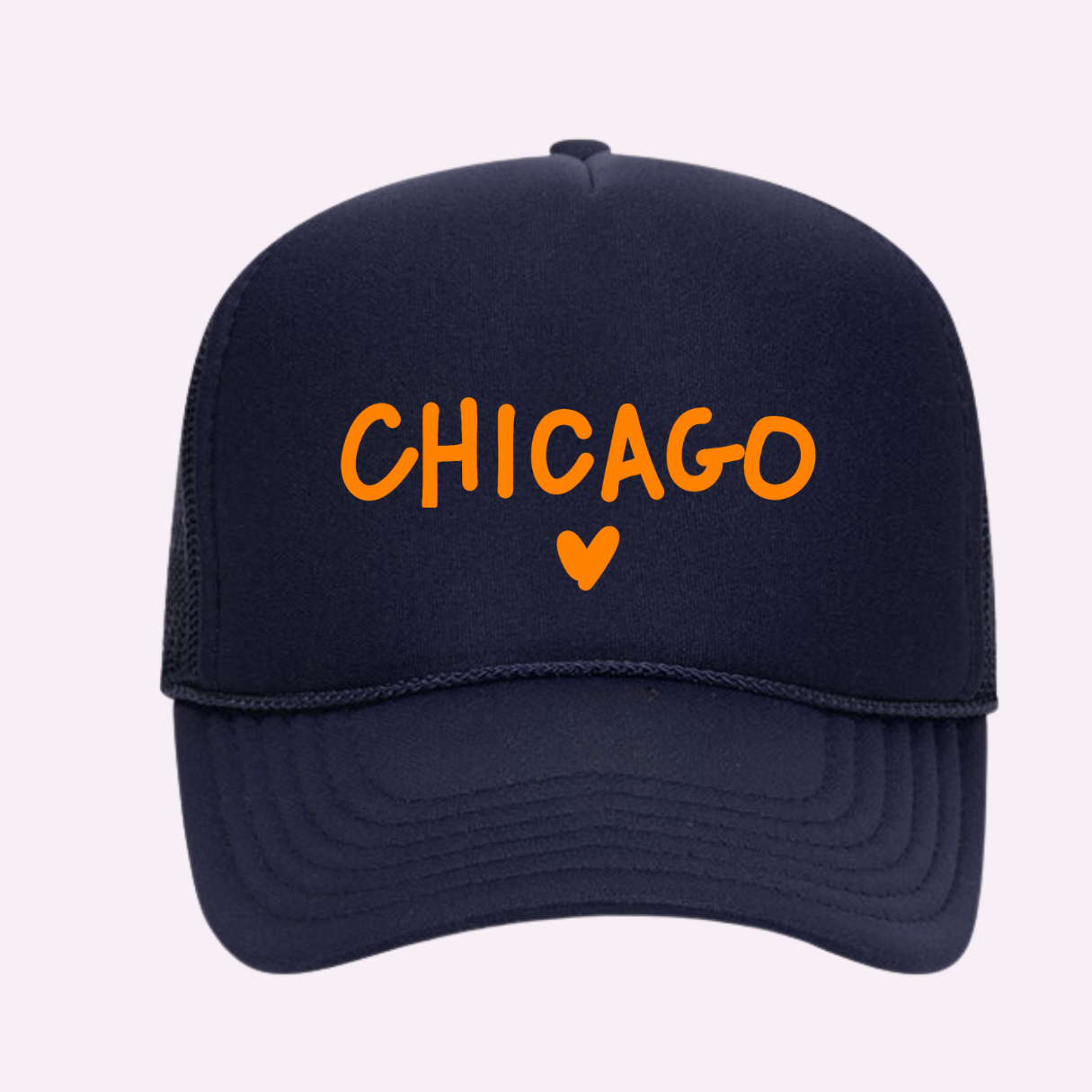 I LOVE CHICAGO ♡ printed trucker hat