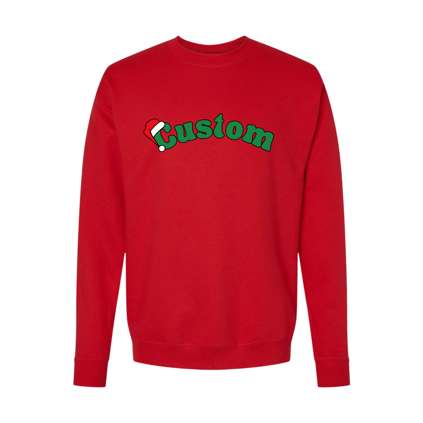 CUSTOM SANTA HAT ♡ personalized printed sweatshirt