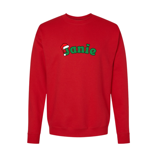 CUSTOM SANTA HAT ♡ personalized printed sweatshirt