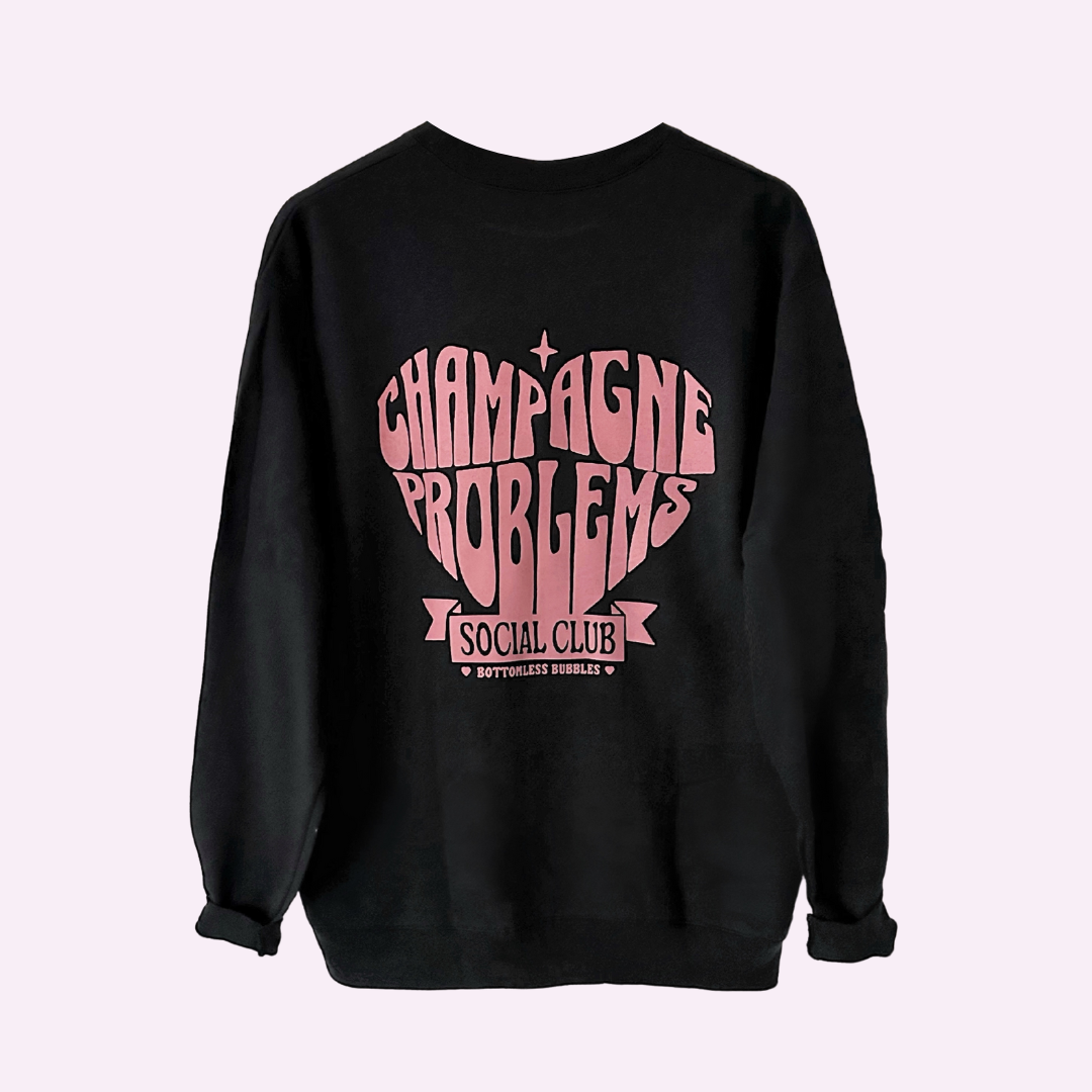 CHAMPAGNE PROBS SOCIAL CLUB ♡ printed sweatshirt