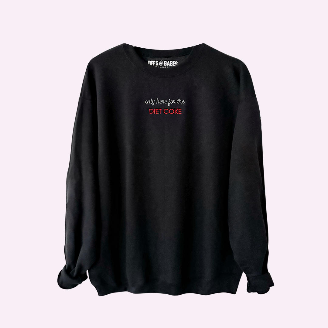 ONLY HERE STITCH ♡ black embroidered sweatshirt