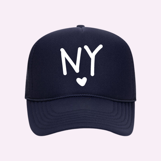 I LOVE NY ♡ printed trucker hat