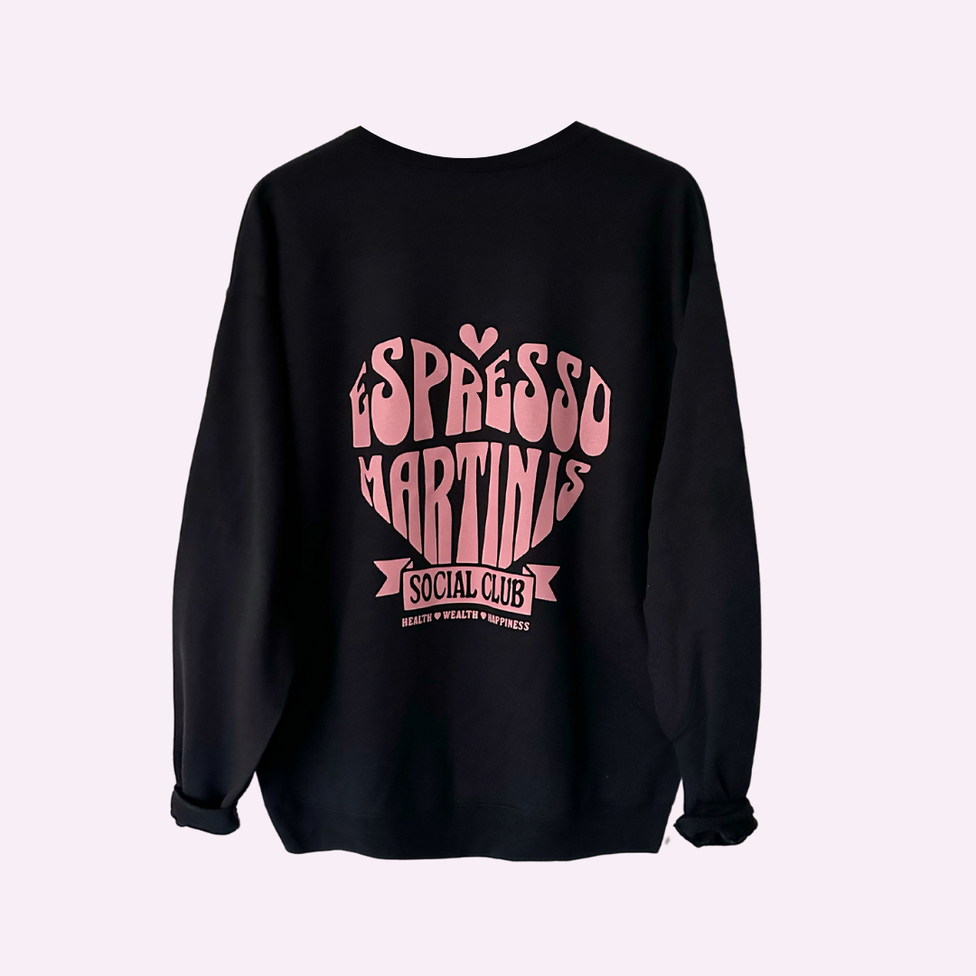 ESPRESSO MARTINIS SOCIAL CLUB ♡ printed sweatshirt