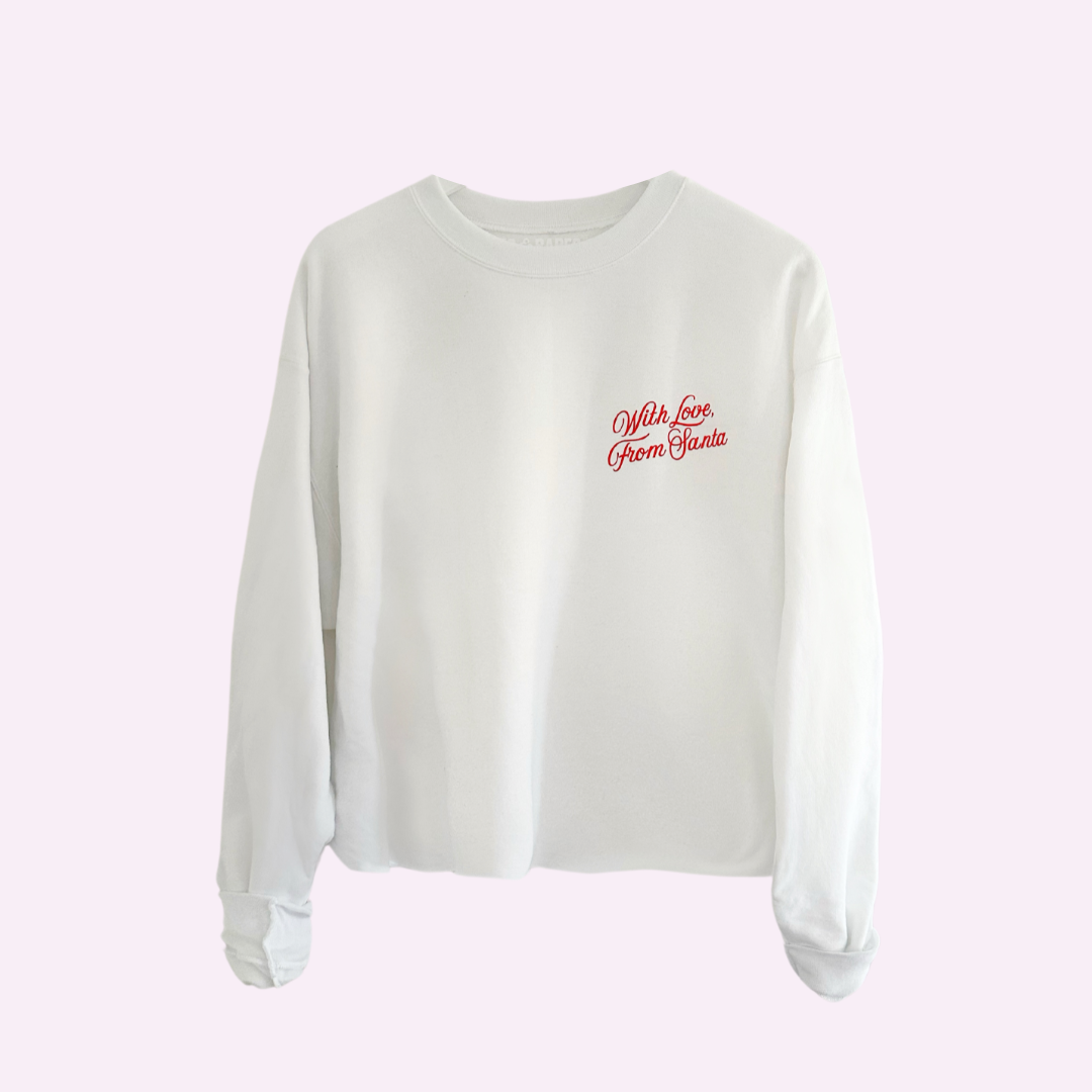 FROM SANTA ♡ adult cropped sweatshirt