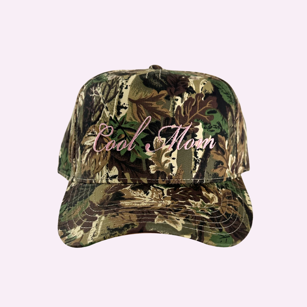COOL MOM ♡ camo embroidered classic hat