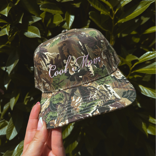 COOL MOM ♡ camo embroidered classic hat
