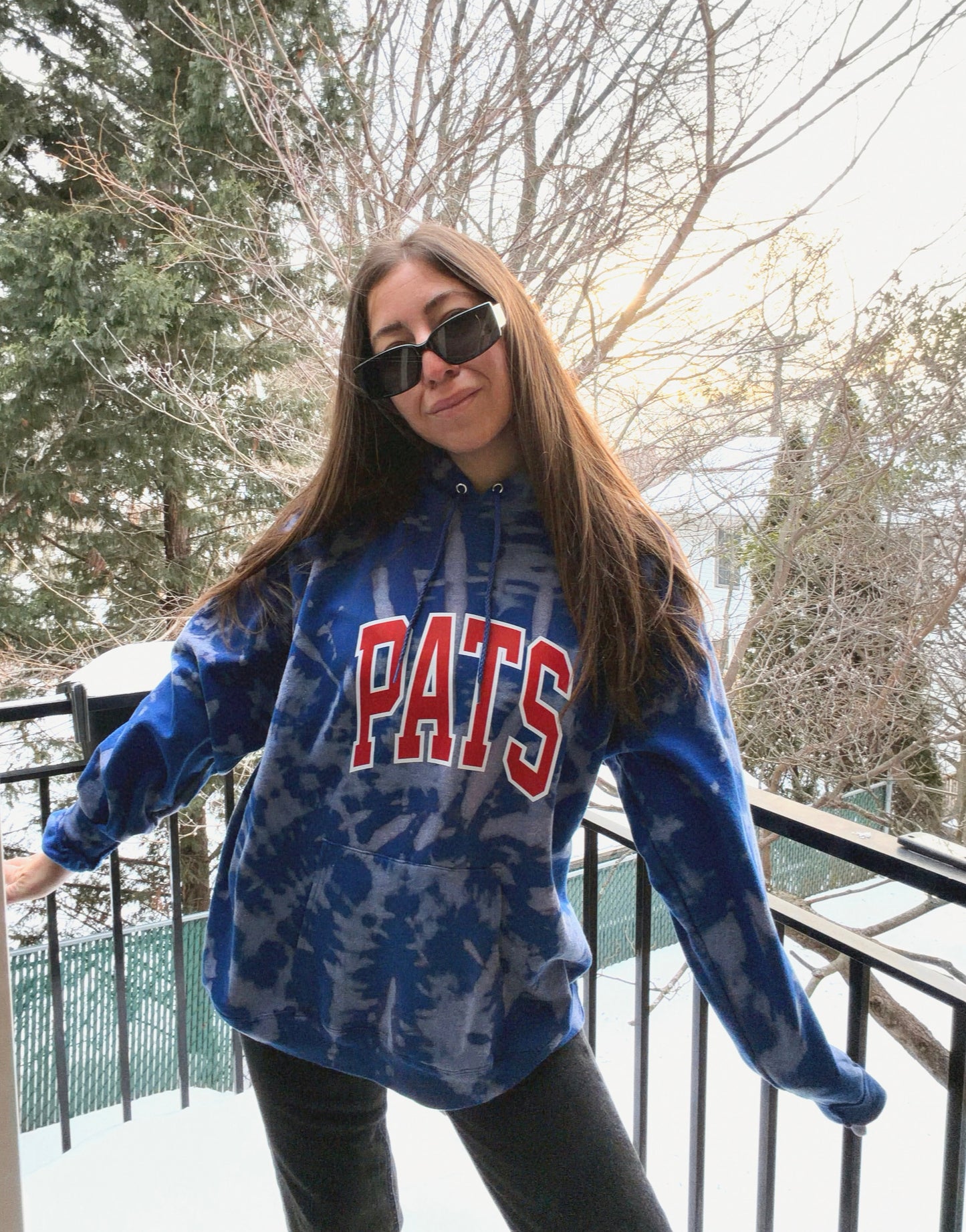 CUSTOM VARSITY HOODIE ♡ adult tie-dye varsity hooded sweatshirt