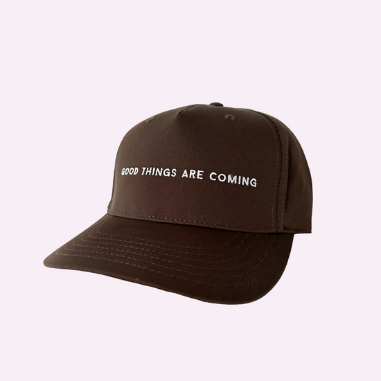 GOOD THINGS ARE COMING ♡ Jenna Crandall Collab embroidered hat