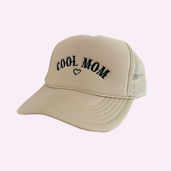 COOL MOM ♡ embroidered trucker hat