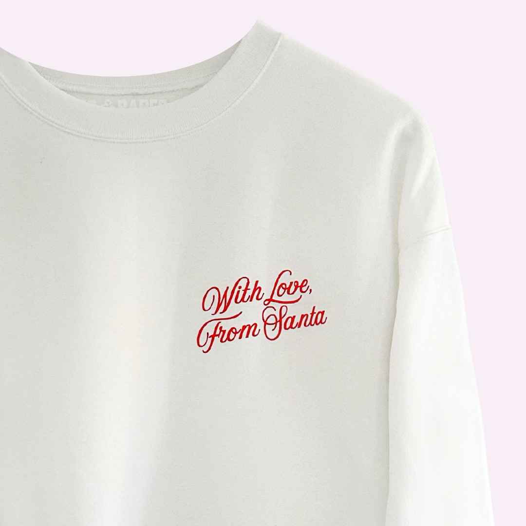 FROM SANTA ♡ adult cropped sweatshirt