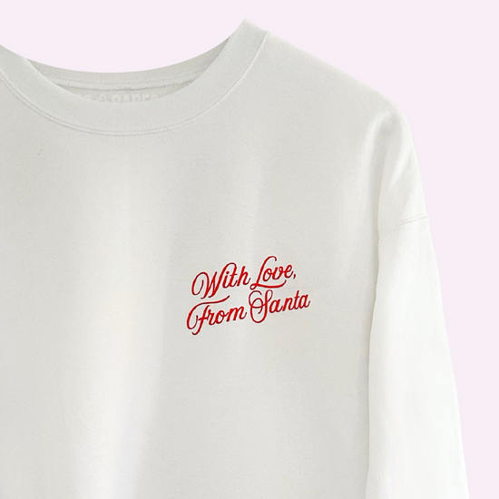 FROM SANTA ♡ adult cropped sweatshirt