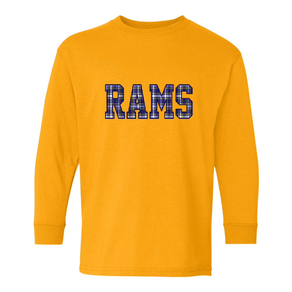 RAMSEY ♡ plaid printed adult & kids t-shirt