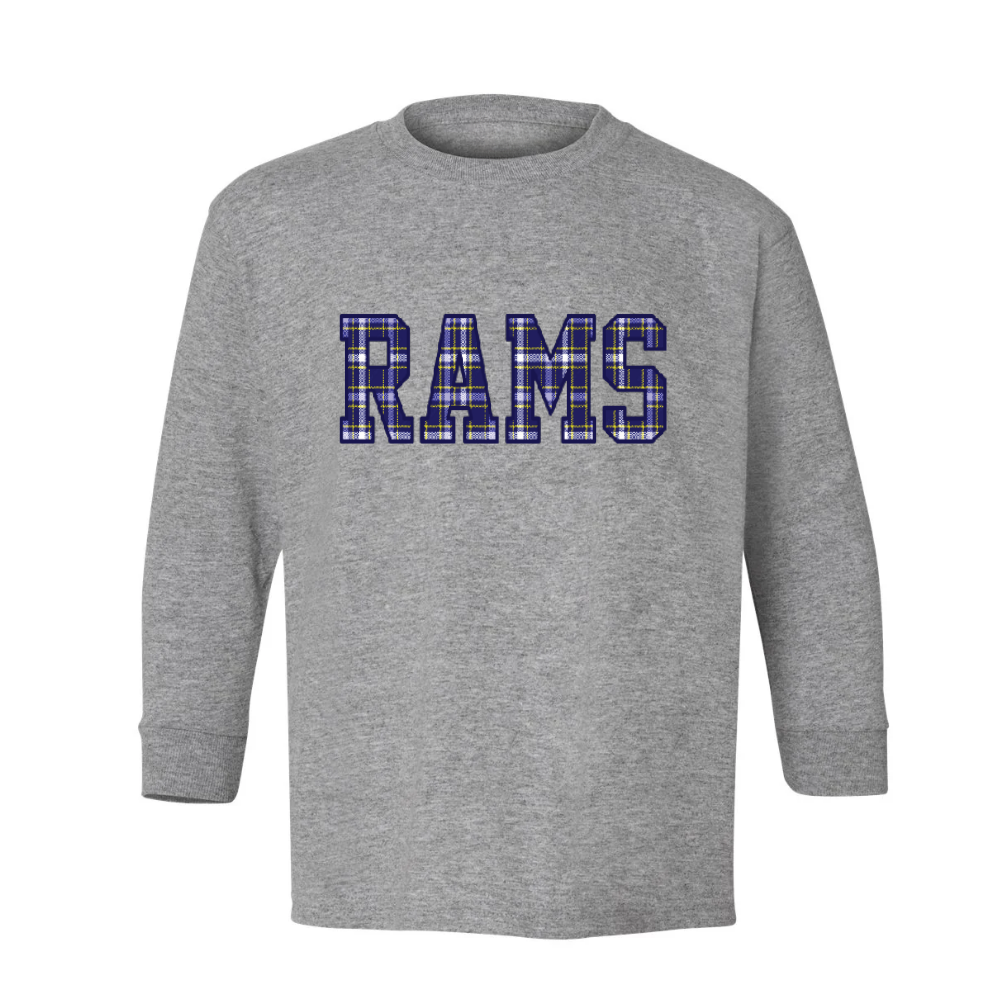 RAMSEY ♡ plaid printed adult & kids t-shirt