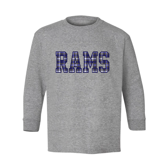 RAMSEY ♡ plaid printed adult & kids t-shirt