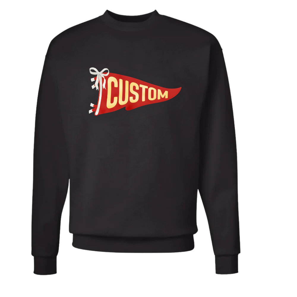 CUSTOM RED YELLOW FLAG ♡ adult & kids sweatshirt