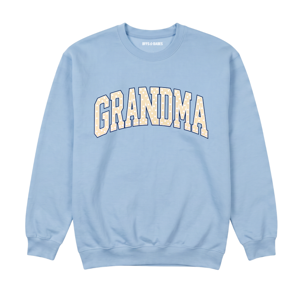 GRANDMA ♡ polka dot printed sweatshirt