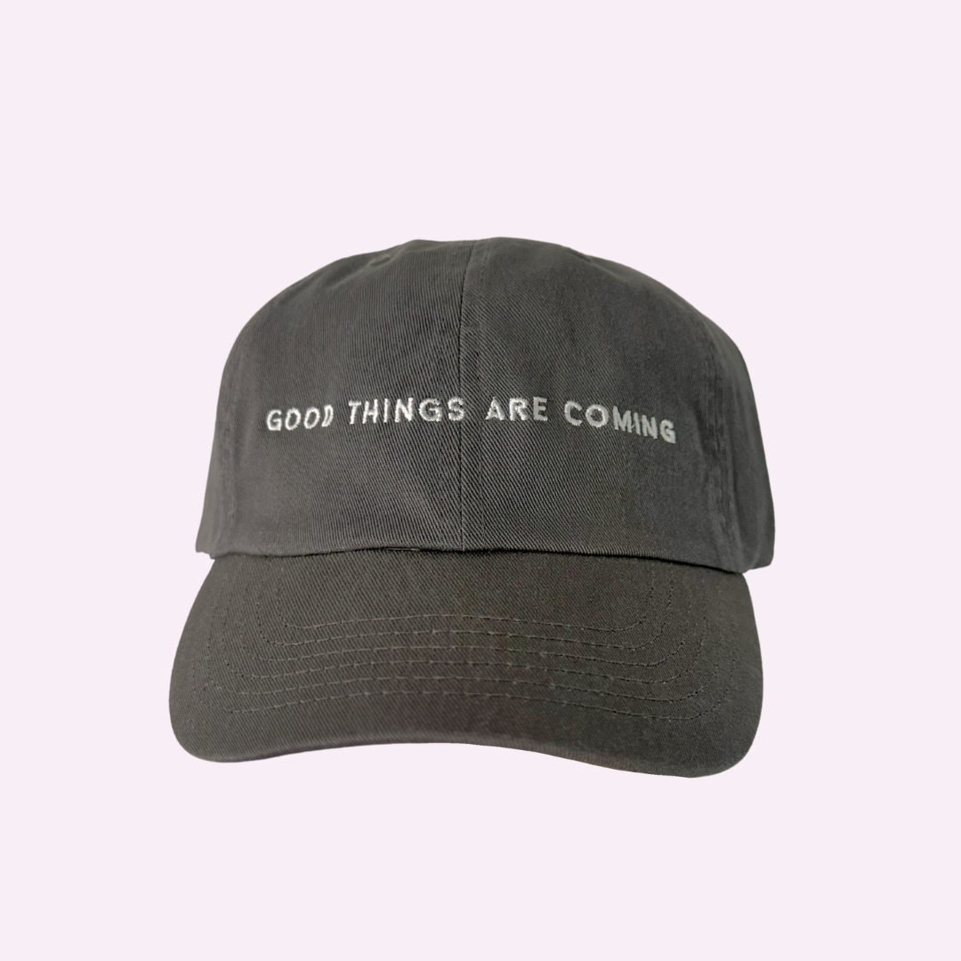 GOOD THINGS ARE COMING ♡ Jenna Crandall Collab embroidered dad hat