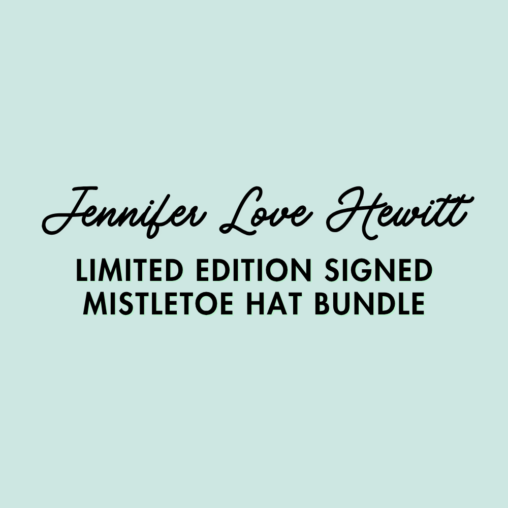 SIGNED MISTLETOE HAT BUNDLE ♡ holiday junkie hat, keychain & card bundle