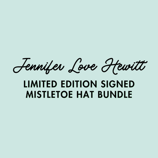SIGNED MISTLETOE HAT BUNDLE ♡ holiday junkie hat, keychain & card bundle