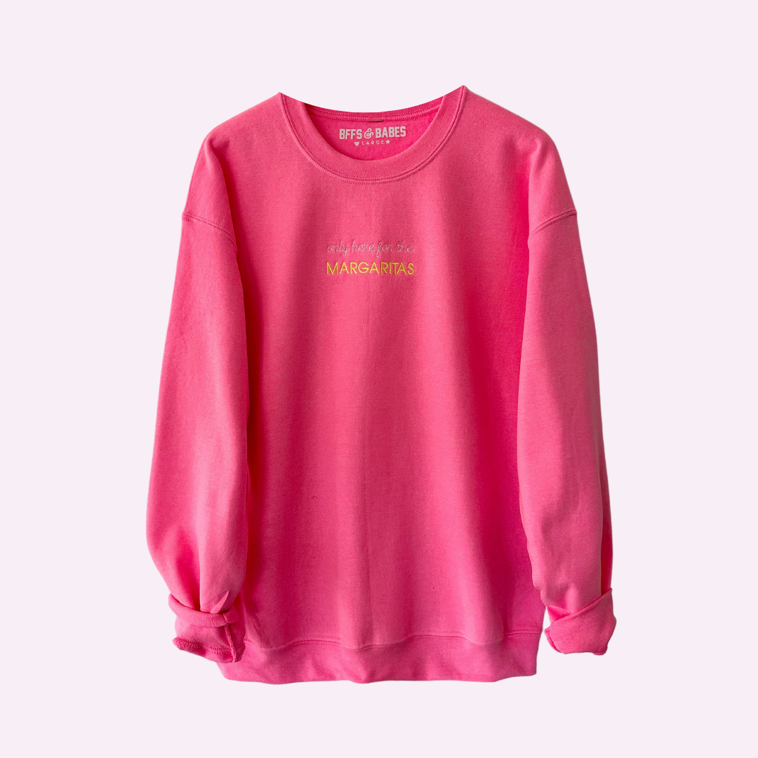 ONLY HERE STITCH ♡ pink embroidered sweatshirt