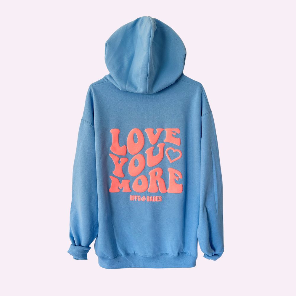 LOVE U MORE ♡ bubble print sweatshirt
