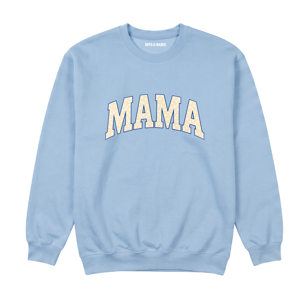 MAMA ♡ polka dot printed sweatshirt