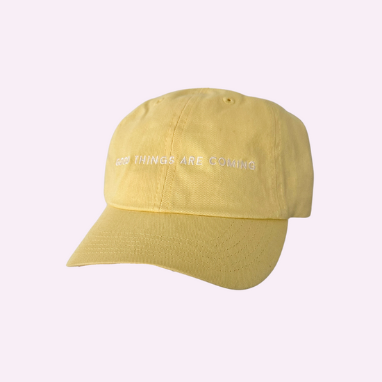 GOOD THINGS ARE COMING ♡ Jenna Crandall Collab embroidered dad hat