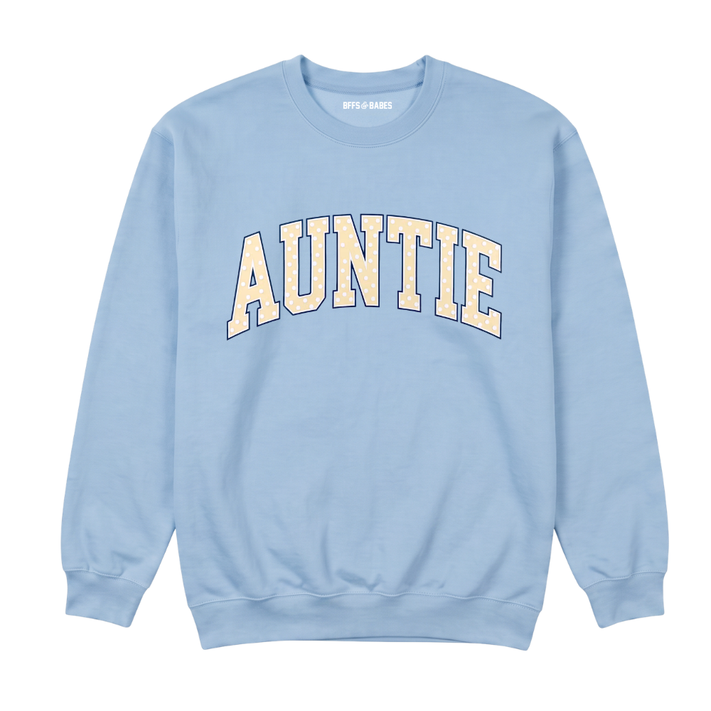 AUNTIE ♡ polka dot printed sweatshirt