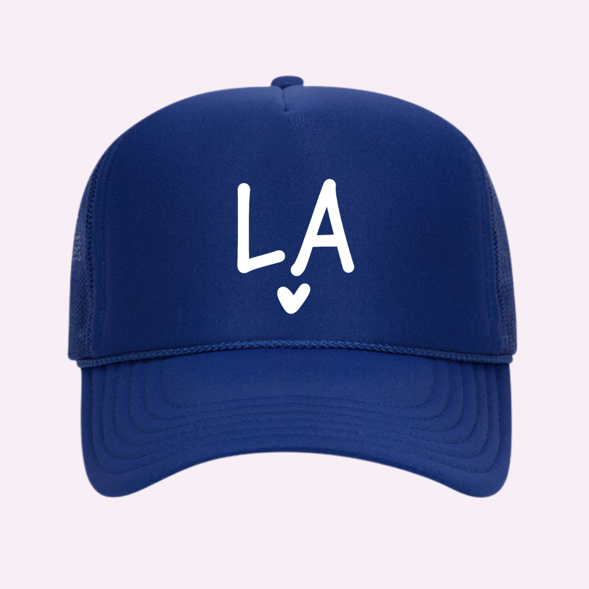 I LOVE LA ♡ printed trucker hat