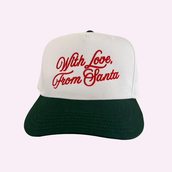 FROM SANTA ♡ embroidered trucker hat