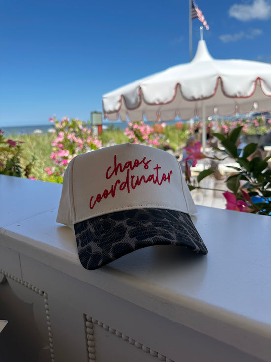 CHAOS COORDINATOR ♡ leopard embroidered classic hat