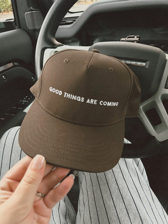 GOOD THINGS ARE COMING ♡ Jenna Crandall Collab embroidered hat