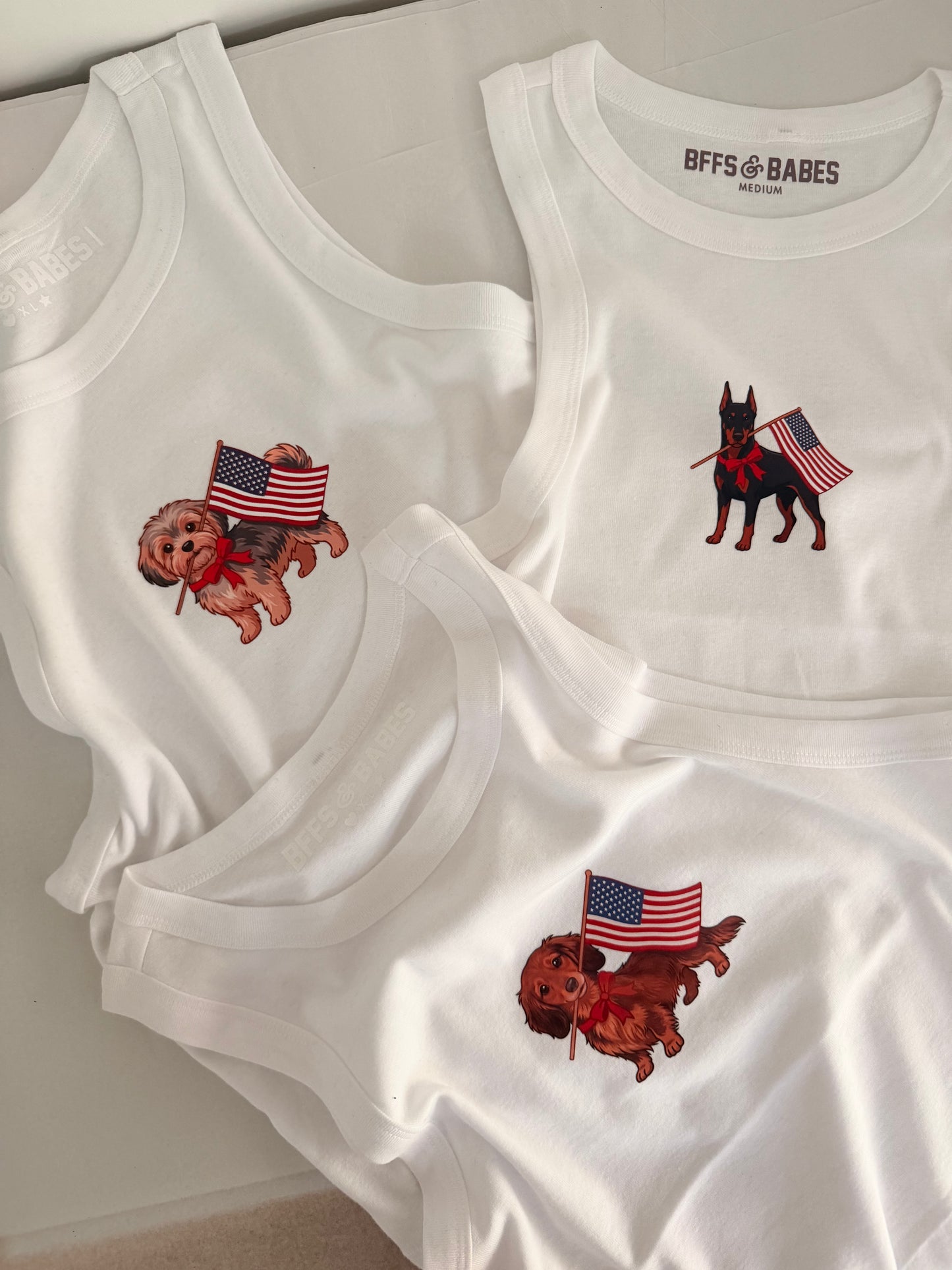 PATRIOTIC PET ♡ personalized printed tank