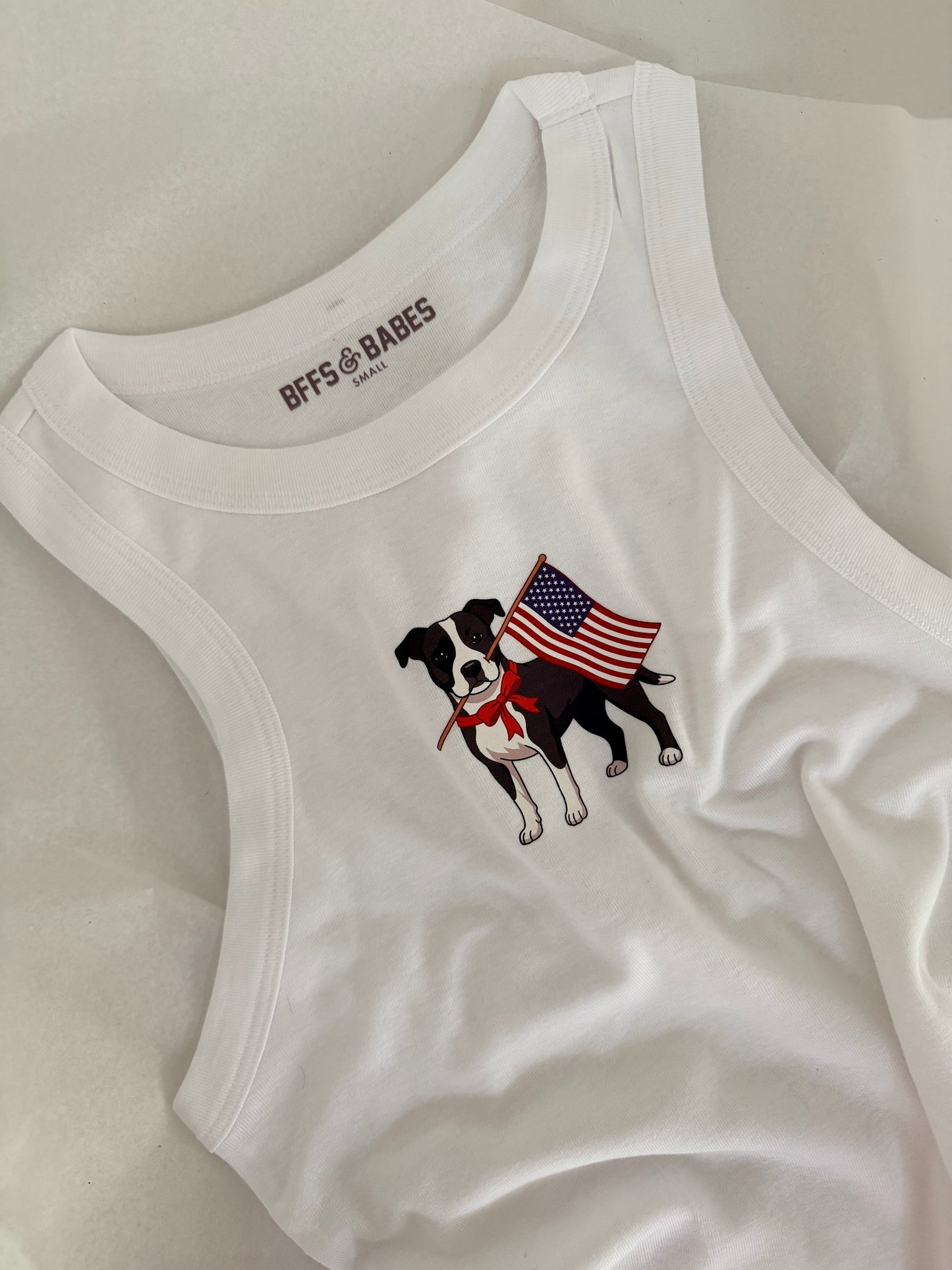 PATRIOTIC PET ♡ personalized printed tank