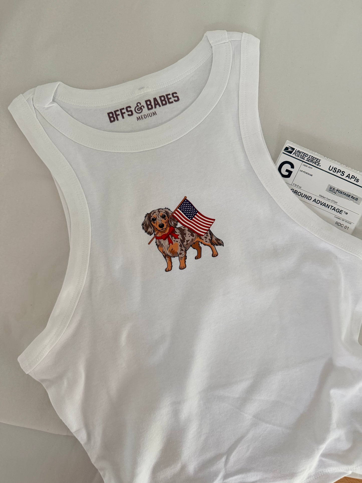 PATRIOTIC PET ♡ personalized printed tank