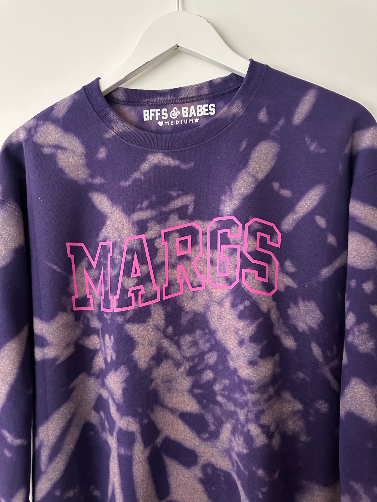 MARGS ♡ purple tie-dye printed sweatshirt