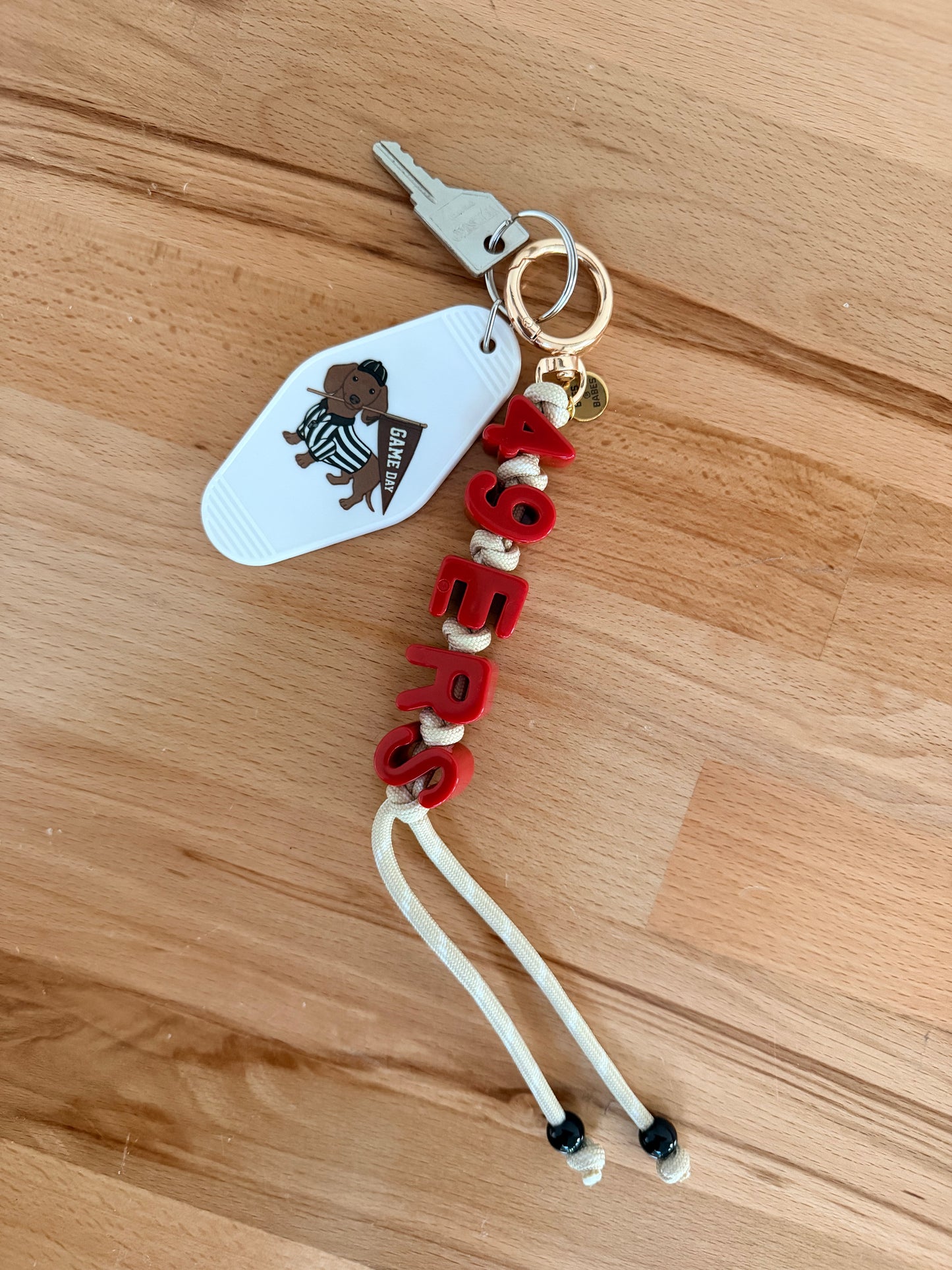 49ERS ♡ bag charm