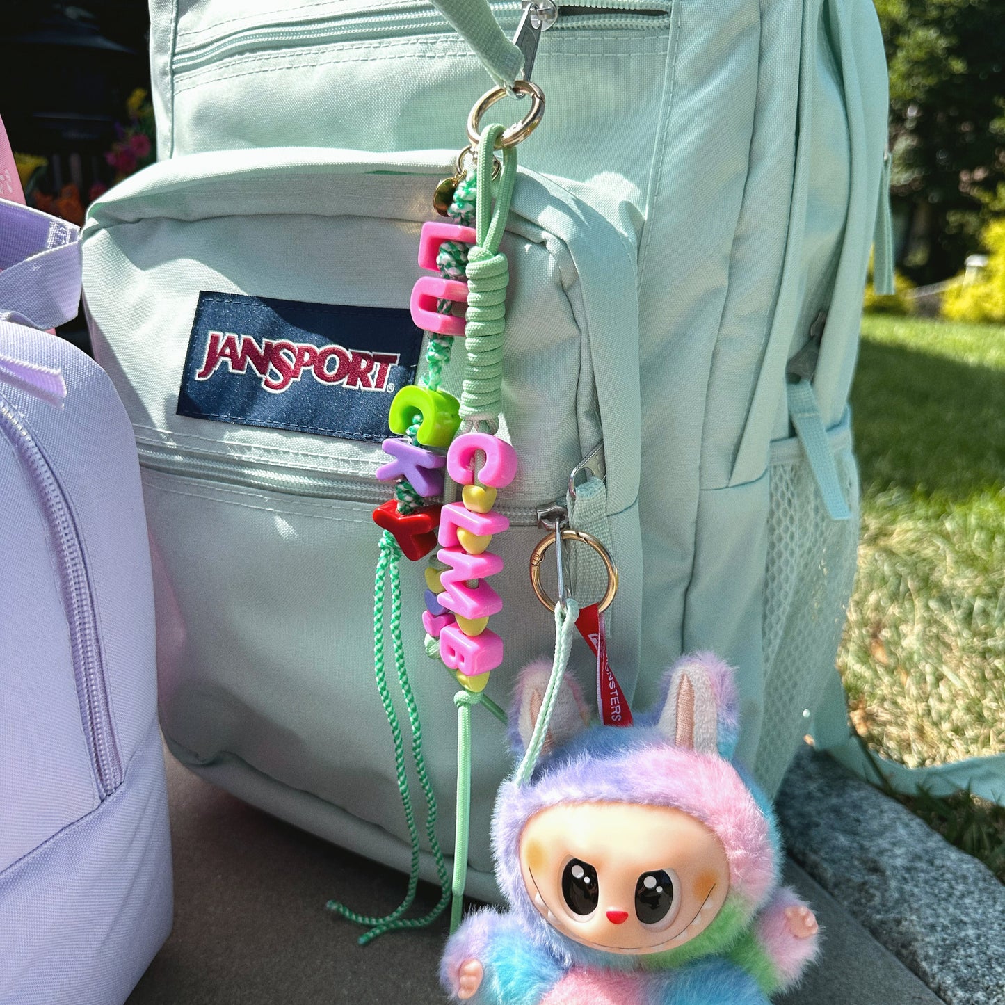 CUSTOM GREEN CHARMIE ♡ personalizable bag charm