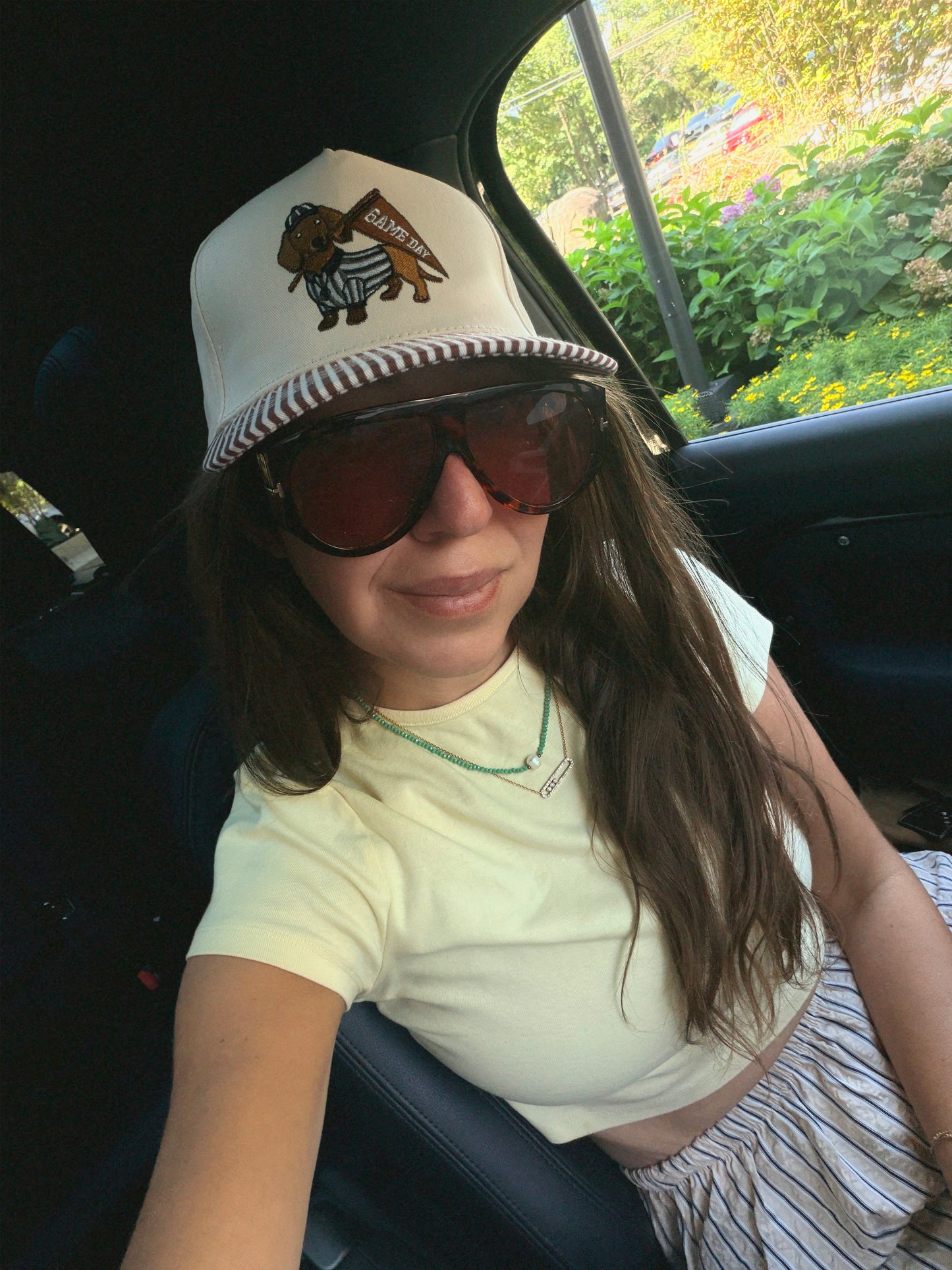 GAME DAY DOXIE ♡ embroidered hat