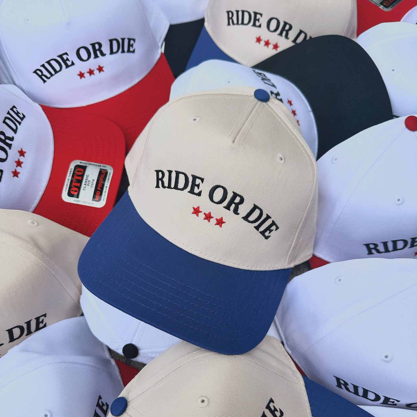 RIDE OR DIE ♡ embroidered classic hat