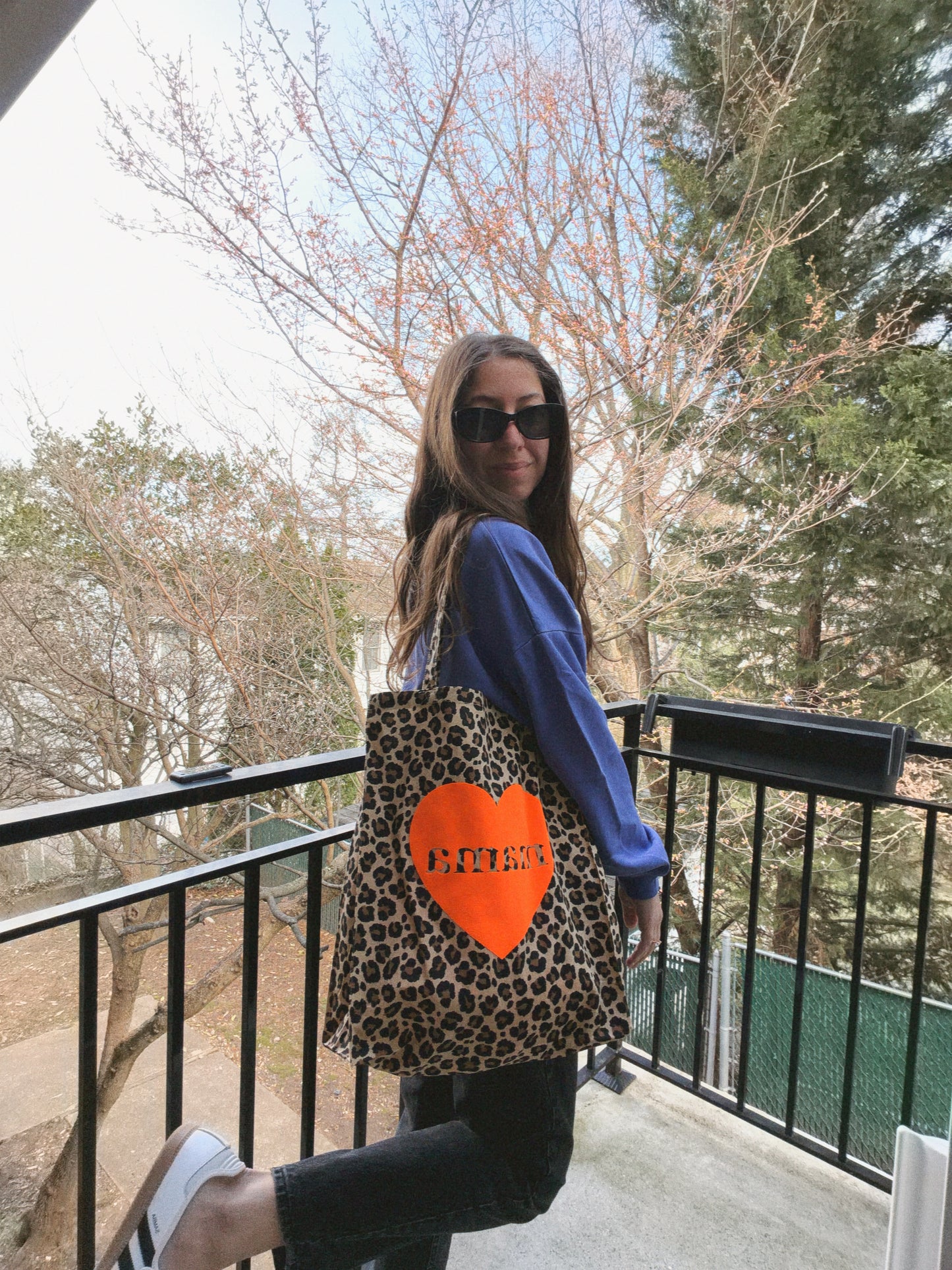 LEOPARD MAMA ♡ reusable tote
