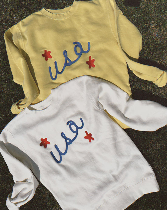 ULTRA USA ♡ embroidered usa sweatshirt