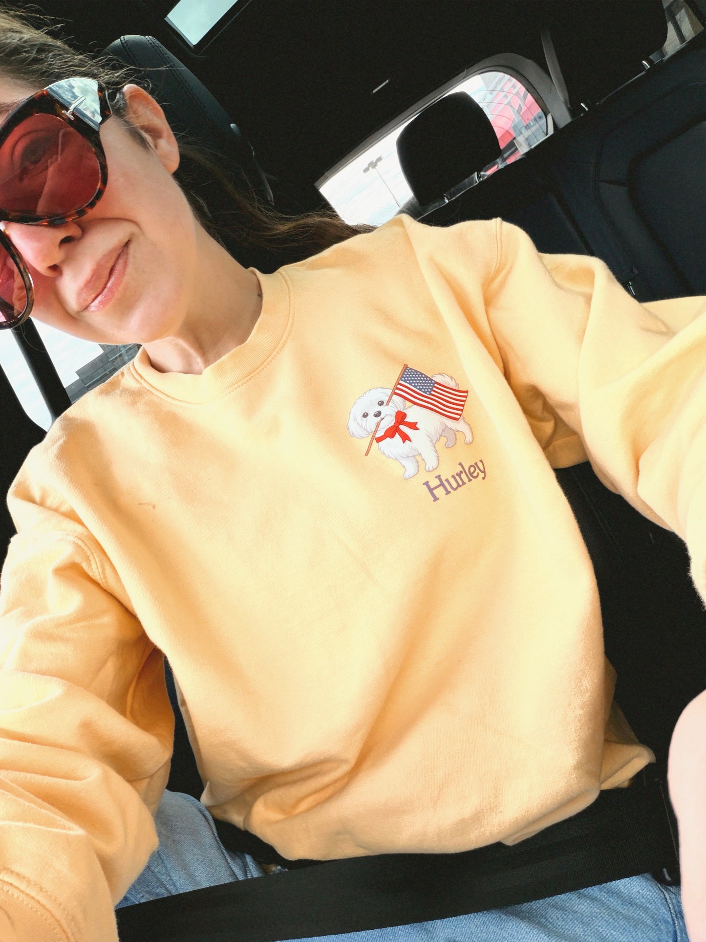 PATRIOTIC PET ♡ personalized printed sweatshirt